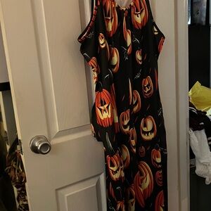 Halloween Pumpkin Print cute romper